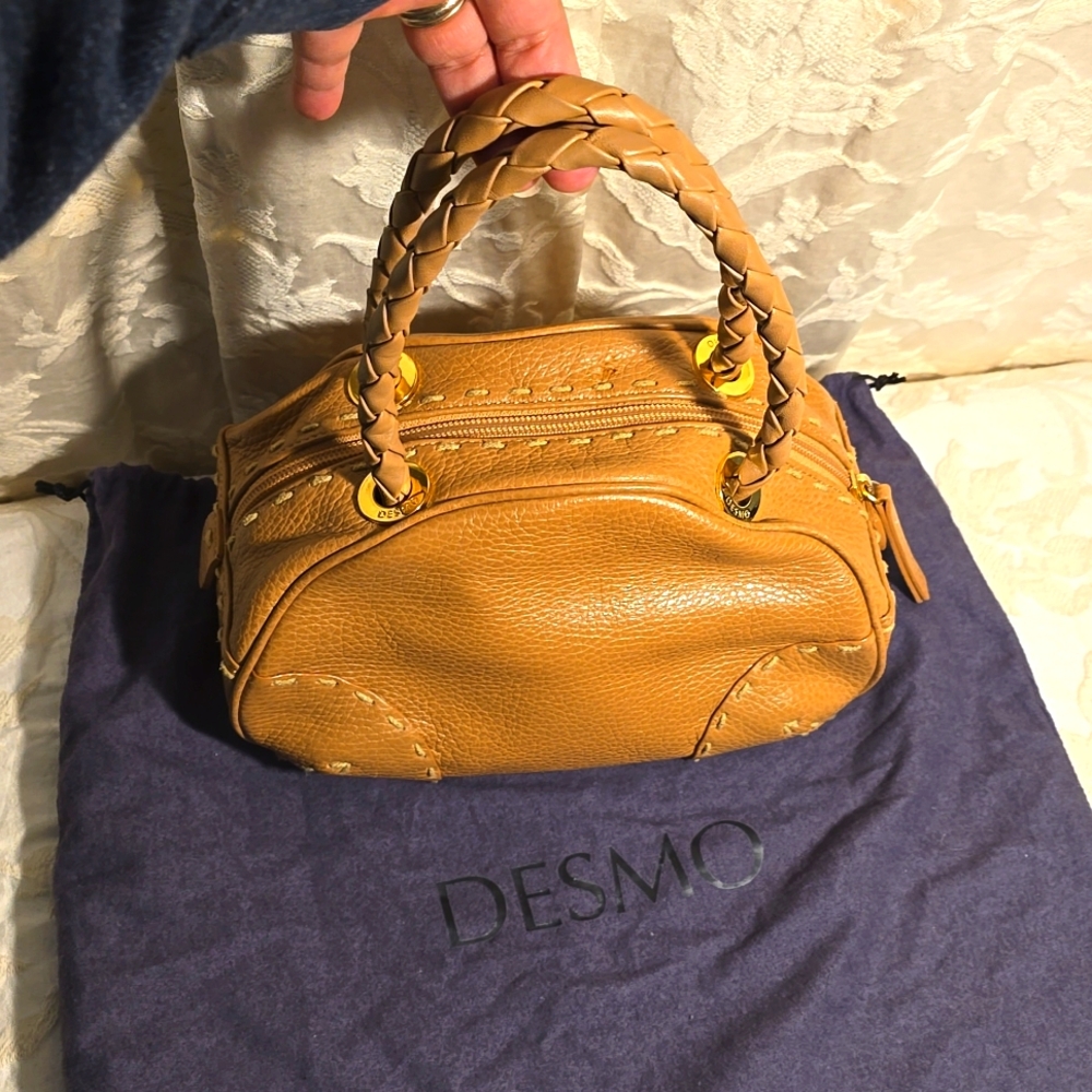 Leather satchel bag by DESMO